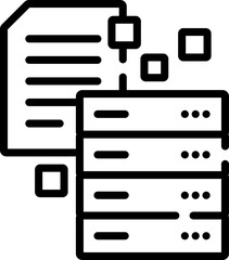 database Illustration on a white background.