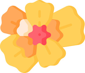 mint marigold Illustration on a white background
