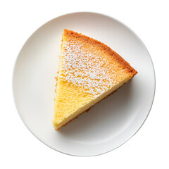 Delicious slice of cake on white plate sweet treat dessert bakery food