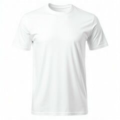 A plain white t-shirt perfect for casual wear or customizing with designs.