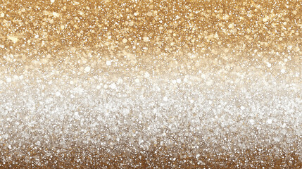 A shimmering cascade of golden and silver glitter, a dreamy celebration of light and sparkle with a subtle ombre effect.