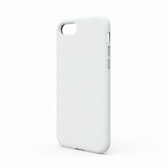 Minimalistic white phone case designed for modern smartphones, showcasing sleek aesthetics.