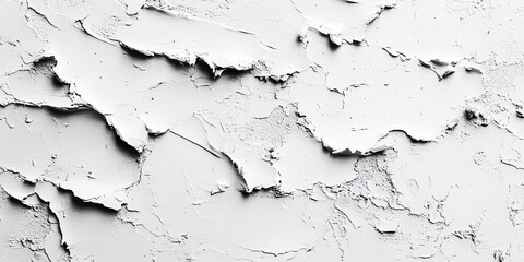 Obraz premium White Textured Wall Background with Rough Plaster Surface and Light