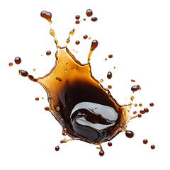 Coffee splash dark background liquid brown energy drink