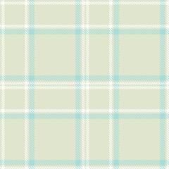 Cool Light Grey and Dark White Seamless Tartan Textile Design