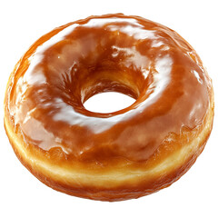 Delicious glazed donut sweet treat bakery food