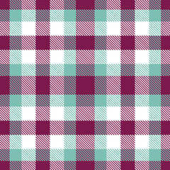Iridescent Red Purple and Pastel Pale Teal Seamless Tartan Textile Design