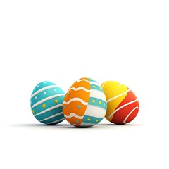 Fototapeta premium 3d Easter candy logo style