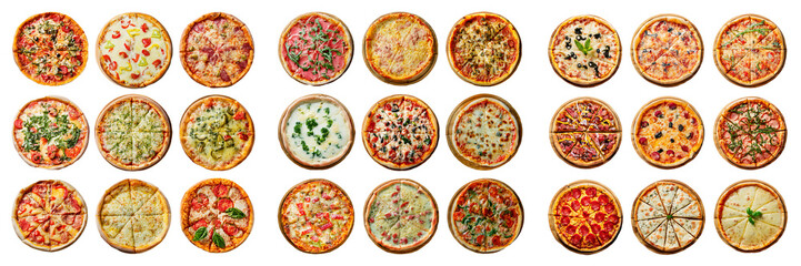 Variety of Delicious Pizzas