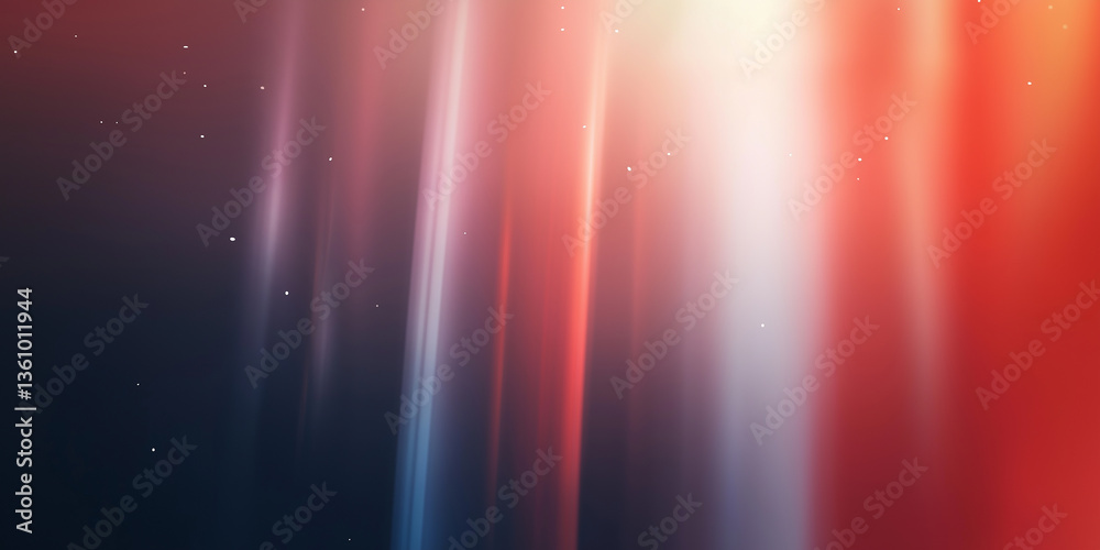 Wall mural abstract light trails streaking across colorful background with sparkling particles