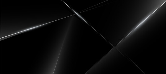 Gray-black polygon abstract, elegant background vector illustration, banner business product presentations