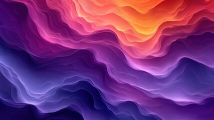 Obraz premium Vibrant Abstract Waves of Color in Bold Gradient Flow Design