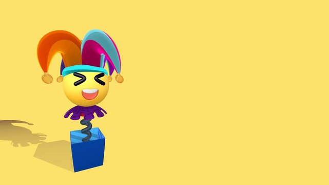 April fools day funny prank illustration motion,  infinite loop animation