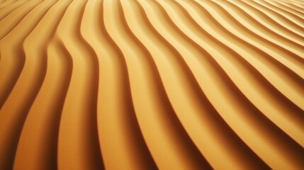 Waves of golden sand desert landscape aerial view natural beauty tranquil environment