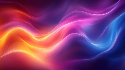 Obraz premium Abstract Colorful Waves in Vibrant Flowing Motion Background
