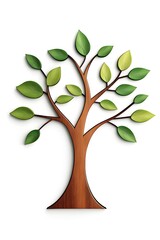 Obraz premium 3d Tree logo render