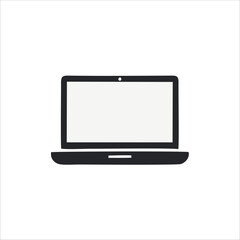 vector laptop isolated on white vector illustration
