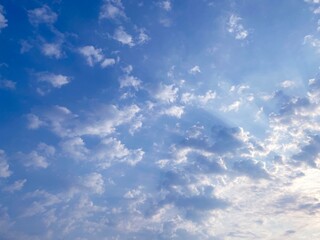 Obraz premium blue sky with clouds natural background 