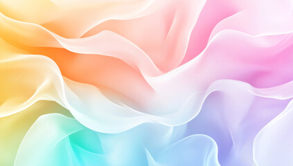 Fototapeta premium Soft, colorful abstract background with flowing shapes and gentle gradients, evoking sense of calm and creativity
