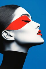 Exploration of surrealism in minimalist art featuring vibrant color contrasts and imaginative design on a magazine cover focusing on the theme of the brain