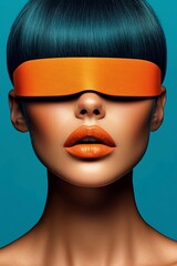 Minimalist magazine cover showcasing surrealism with vibrant colors and imaginative design centered on a creative concept of the brain