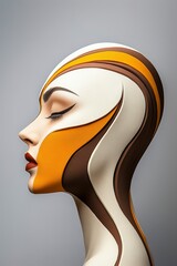 Exploring creativity and imagination through surrealism in a minimalist magazine cover with intriguing color patterns