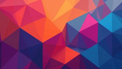 Fototapeta premium Geometric shapes in vibrant hues, perfectly tiled , artwork, tileable