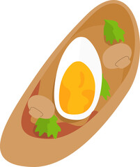 Egg green bruschetta