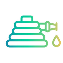 hose Line Gradient Icon