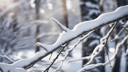 snow covered branches