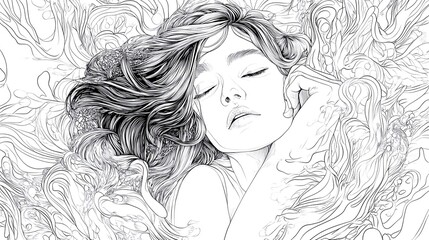 Fototapeta premium line art