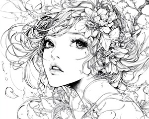 Fototapeta premium line art