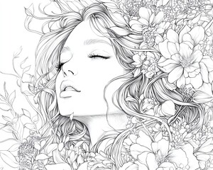 Fototapeta premium line art