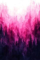 Abstract Pink Cityscape.