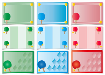 卓球■卓球ラケットのメッセージカード