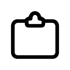 Clipboard project management icon in SVG with transparent background
