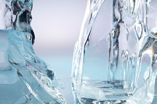 ice, purple, blue, landscape, background