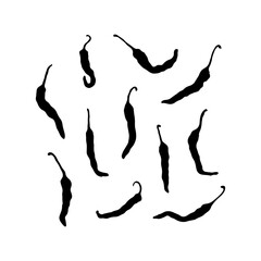 Chili pepper clipart hand drawing