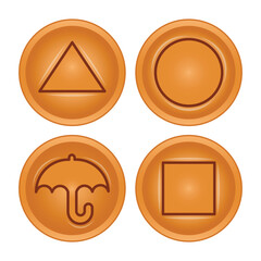 Korean Dalgona Candy Vector Illustration