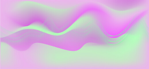 Abstract fluid gradient background with dynamic neon wave pattern. Digital art for modern design, banner use, or vibrant wallpaper.