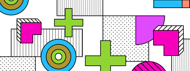 colorful abstract geometric artwork in a modern and vibrant design vector illustration