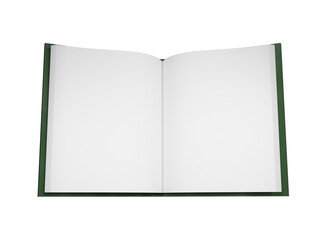 開いた白紙の本