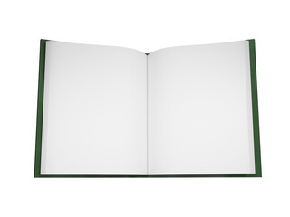 開いた白紙の本