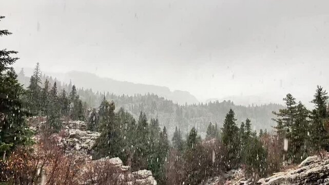 As the first snowfall of the year begins in the high mountains