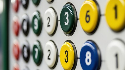 Vibrant Scorekeeping System on White Background