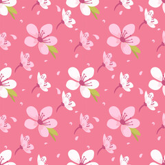 Cherry Blossom Seamless Pattern