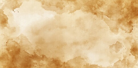 A serene and soft watercolor background featuring gentle beige and cream cloud-like formations. ideal for use in design projects. invitations. or calming visuals
