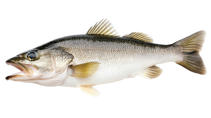 Fototapeta premium Largemouth Bass Freshwater Fish with Distinctive Markings and Streamlined Body in High Detail