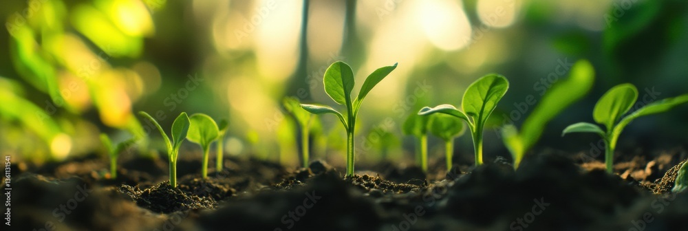 Poster dynamic growth of plants from seed to harvest captured through time-lapse effects in vibrant natural