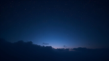 Dark Blue Starry Sky